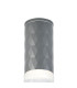 Springwater 6.4cm Diamond Pattern Ceiling Tall Diagonal Pattern Acrylic Shade 1 x GU10 IP54 Grey/Clear/Frosted -5