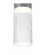 Springwater 6.4cm Diamond Pattern Ceiling Tall Diagonal Pattern Acrylic Shade 1 x GU10 IP54 Grey/Clear/Frosted -6