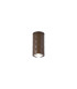 Springwater 6.4cm Diamond Pattern Ceiling Dome Acrylic Shade 1 x GU10 IP54 Dark Brown/Clear/Frosted -1