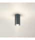 Springwater 6.4cm Diamond Pattern Ceiling Dome Acrylic Shade 1 x GU10 IP54 Grey/Clear/Frosted -3
