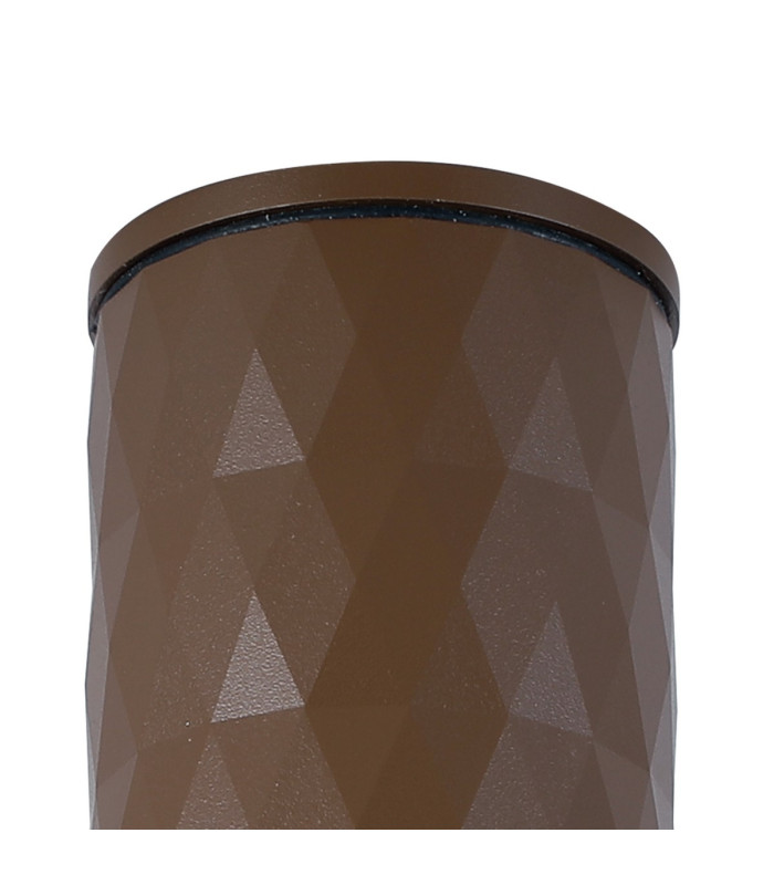 Springwater 6.4cm Diamond Pattern Ceiling Dome Acrylic Shade 1 x GU10 IP54 Dark Brown/Clear/Frosted -5