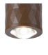 Springwater 6.4cm Diamond Pattern Ceiling Dome Acrylic Shade 1 x GU10 IP54 Dark Brown/Clear/Frosted -6