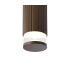 Springwater 6.7cm Ribbed Line Ceiling X Pattern Acrylic Shade 1 x GU10 IP54 Dark Brown/Clear/Frosted -6