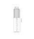Springwater II 6.7cm Ribbed Line Ceiling Bubble Acrylic Shade 1 x GU10 IP54 Black/Clear -2