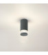 Springwater 6.7cm Ribbed Line Ceiling X Pattern Acrylic Shade 1 x GU10 IP54 Grey/Clear/Frosted -3