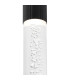 Springwater II 6.7cm Ribbed Line Ceiling Bubble Acrylic Shade 1 x GU10 IP54 Black/Clear -6