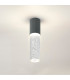 Springwater II 6.7cm Ribbed Line Ceiling Bubble Acrylic Shade 1 x GU10 IP54 Grey/Clear -3
