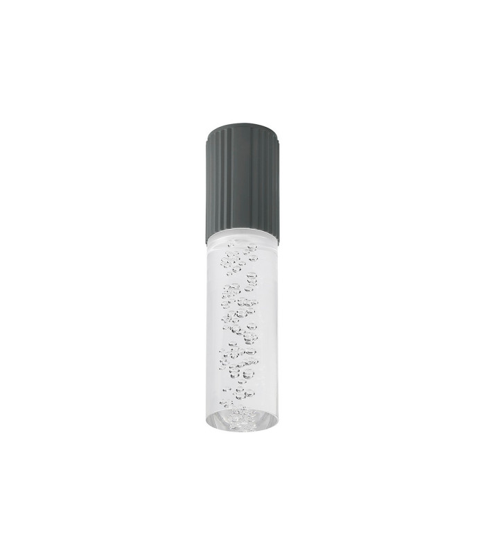 Springwater II 6.7cm Ribbed Line Ceiling Bubble Acrylic Shade 1 x GU10 IP54 Grey/Clear -4