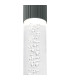Springwater II 6.7cm Ribbed Line Ceiling Bubble Acrylic Shade 1 x GU10 IP54 Grey/Clear -6
