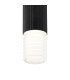 Springwater 6.7cm Ribbed Line Ceiling Horizontal Line Acrylic Shade 1 x GU10 IP54 Black/Clear/Frosted -6