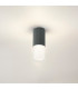 Springwater 6.7cm Ribbed Line Ceiling Horizontal Line Acrylic Shade 1 x GU10 IP54 Grey/Clear/Frosted -3
