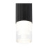 Springwater 6.7cm Ribbed Line Ceiling Tier Pattern Acrylic Shade 1 x GU10 IP54 Black/Clear -6