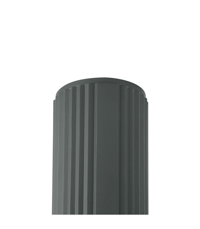 Springwater 6.7cm Ribbed Line Ceiling Tier Pattern Acrylic Shade 1 x GU10 IP54 Grey/Clear -5