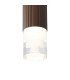 Springwater 6.7cm Ribbed Line Ceiling Tier Pattern Acrylic Shade 1 x GU10 IP54 Dark Brown/Clear -6