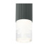 Springwater 6.7cm Ribbed Line Ceiling Tier Pattern Acrylic Shade 1 x GU10 IP54 Grey/Clear -6
