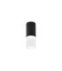 Springwater 6.7cm Ribbed Line Ceiling Bubble Acrylic Shade 1 x GU10 IP54 Black/Clear -1