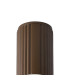 Springwater 6.7cm Ribbed Line Ceiling Bubble Acrylic Shade 1 x GU10 IP54 Dark Brown/Clear -5