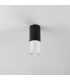 Springwater 6.7cm Ribbed Line Ceiling Bubble Acrylic Shade 1 x GU10 IP54 Black/Clear -7