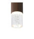 Springwater 6.7cm Ribbed Line Ceiling Bubble Acrylic Shade 1 x GU10 IP54 Dark Brown/Clear -6