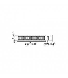 LED White Black recessed Downlight 10x 2W 3000K - 2