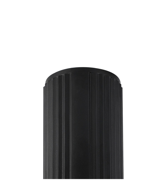 Springwater 6.7cm Ribbed Line Ceiling Shallow Acrylic Shade 1 x GU10 IP54 Black/Clear/Frosted -5