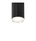 Springwater 6.7cm Ribbed Line Ceiling Shallow Acrylic Shade 1 x GU10 IP54 Black/Clear/Frosted -6