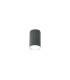 Springwater 6.7cm Ribbed Line Ceiling Shallow Acrylic Shade 1 x GU10 IP54 Grey/Clear/Frosted -1