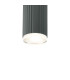 Springwater 6.7cm Ribbed Line Ceiling Shallow Acrylic Shade 1 x GU10 IP54 Grey/Clear/Frosted -6