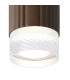 Springwater 6.7cm Ribbed Line Ceiling Short Diagonal Pattern Acrylic Shade 1 x GU10 IP54 Dark Brown/Clear/Frosted -6
