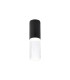 Springwater 6.7cm Ribbed Line Ceiling Tall Diagonal Pattern Acrylic Shade 1 x GU10 IP54 Black/Clear/Frosted -1