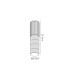 Springwater 6.7cm Ribbed Line Ceiling Tall Diagonal Pattern Acrylic Shade 1 x GU10 IP54 Black/Clear/Frosted -2