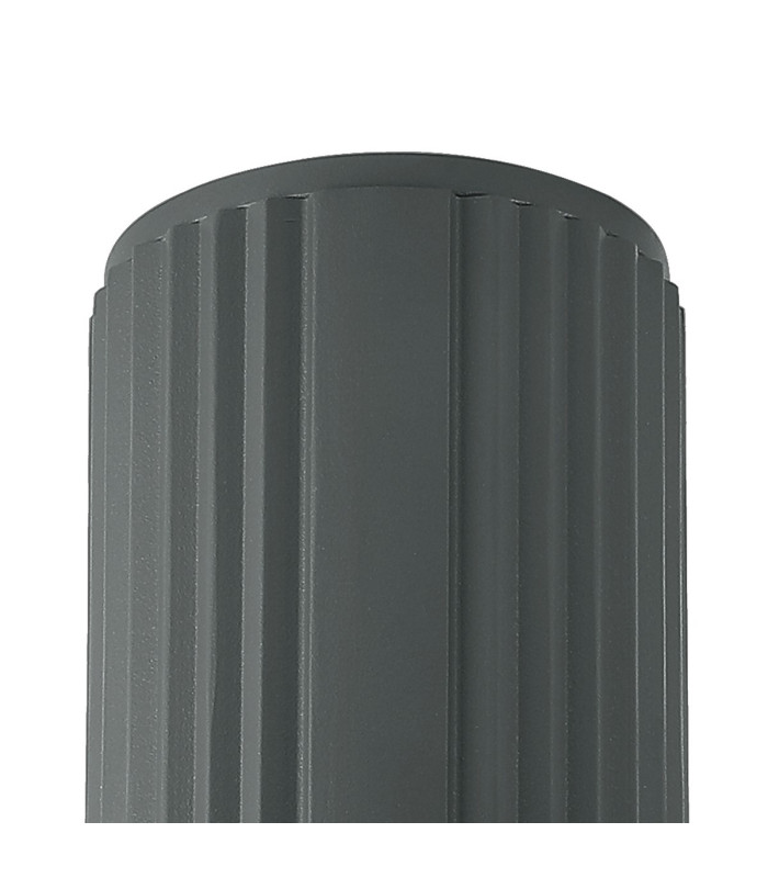 Springwater 6.7cm Ribbed Line Ceiling Short Diagonal Pattern Acrylic Shade 1 x GU10 IP54 Grey/Clear/Frosted -5
