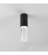 Springwater 6.7cm Ribbed Line Ceiling Tall Diagonal Pattern Acrylic Shade 1 x GU10 IP54 Black/Clear/Frosted -7