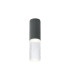 Springwater 6.7cm Ribbed Line Ceiling Tall Diagonal Pattern Acrylic Shade 1 x GU10 IP54 Grey/Clear/Frosted -1