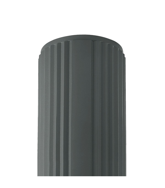 Springwater 6.7cm Ribbed Line Ceiling Tall Diagonal Pattern Acrylic Shade 1 x GU10 IP54 Grey/Clear/Frosted -5