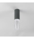 Springwater 6.7cm Ribbed Line Ceiling Tall Diagonal Pattern Acrylic Shade 1 x GU10 IP54 Grey/Clear/Frosted -7