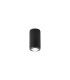 Springwater 6.7cm Ribbed Line Ceiling Dome Acrylic Shade 1 x GU10 IP54 Black/Clear/Frosted -1