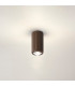 Springwater 6.7cm Ribbed Line Ceiling Dome Acrylic Shade 1 x GU10 IP54 Dark Brown/Clear/Frosted -3