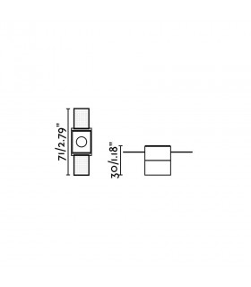 LED Black recessed Downlight Trimless 1x 2W 3000K - 2