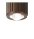 Springwater 6.7cm Ribbed Line Ceiling Dome Acrylic Shade 1 x GU10 IP54 Dark Brown/Clear/Frosted -6