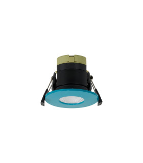 Canajoharie 8W Dimmable CCT LED Fire Rated Downlight Bright Teal Fascia IP65 DRIVER INC.-1