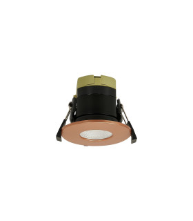Canajoharie 8W Dimmable CCT LED Fire Rated Downlight Copper Fascia IP65 DRIVER INC.-1