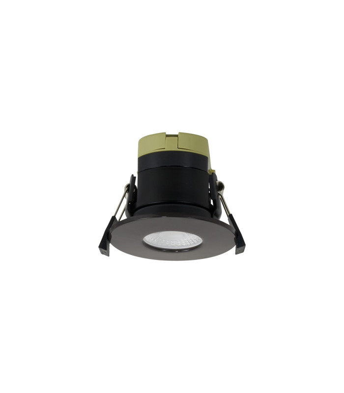 Canajoharie 8W Dimmable CCT LED Fire Rated Downlight Dark Brown Fascia IP65 DRIVER INC.-1
