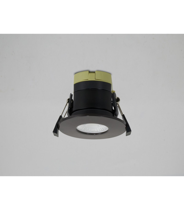 Canajoharie 8W Dimmable CCT LED Fire Rated Downlight Dark Brown Fascia IP65 DRIVER INC.-3