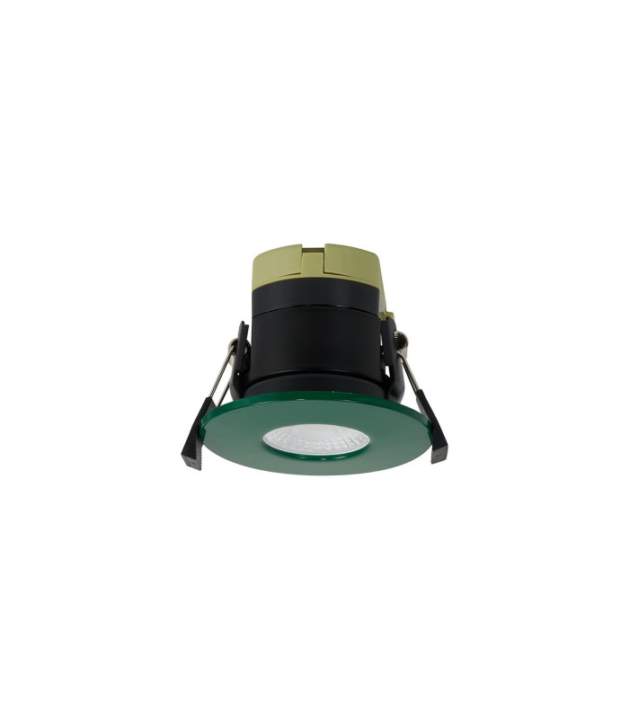 Canajoharie 8W Dimmable CCT LED Fire Rated Downlight Dark Green Fascia IP65 DRIVER INC.-1