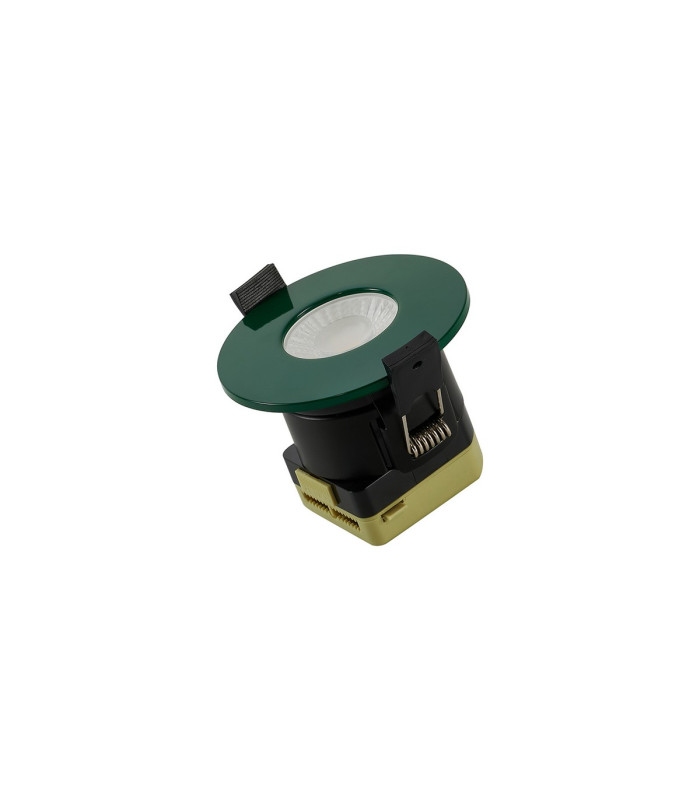 Canajoharie 8W Dimmable CCT LED Fire Rated Downlight Dark Green Fascia IP65 DRIVER INC.-4