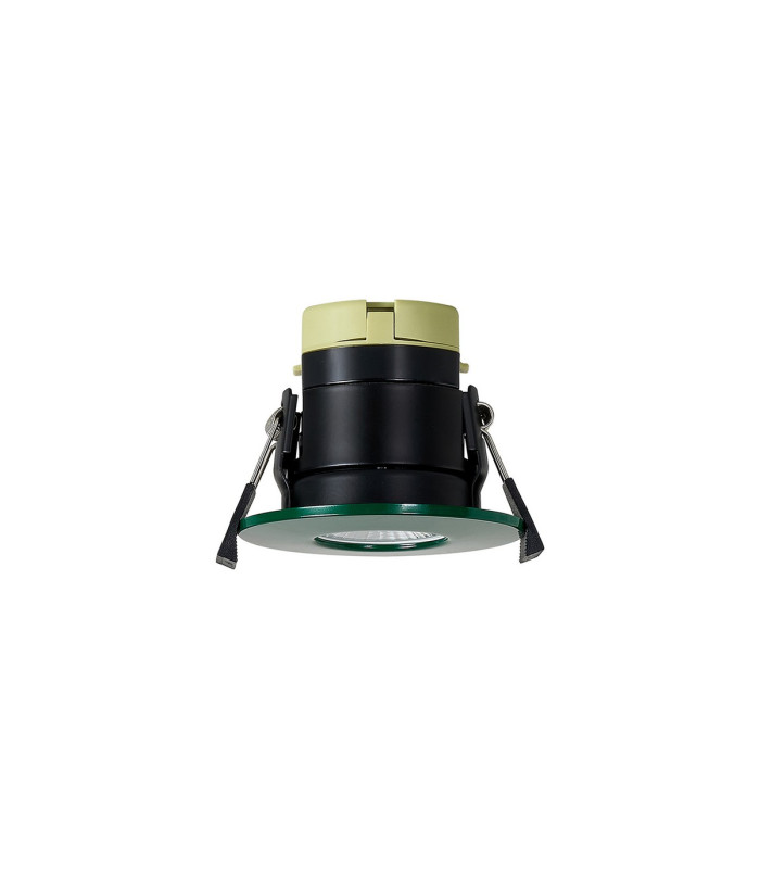 Canajoharie 8W Dimmable CCT LED Fire Rated Downlight Dark Green Fascia IP65 DRIVER INC.-9