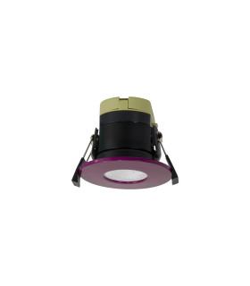 Canajoharie 8W Dimmable CCT LED Fire Rated Downlight Plum Fascia IP65 DRIVER INC.-1