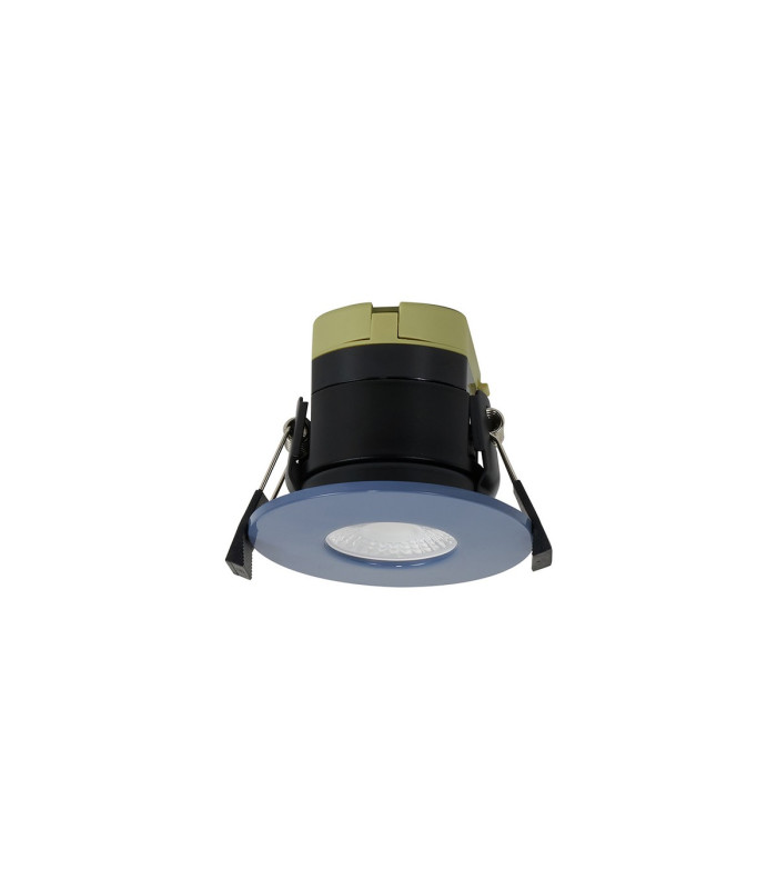 Canajoharie 8W Dimmable CCT LED Fire Rated Downlight Sky Fascia Cut Out: 70mm 900lm 60° Deg IP65 DRIVER INC.-1
