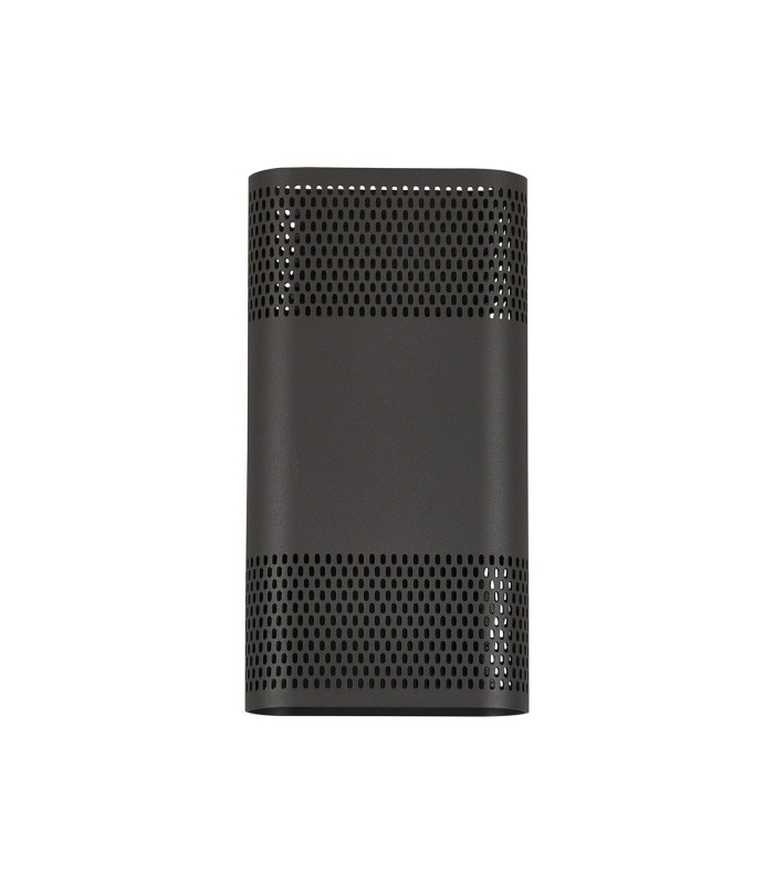 Waterloo Wall Lamp 160 x 305mm Mesh Oval Pattern Shade 2 x 6.5W LED 3000K 900lm IP65 Anthracite -4